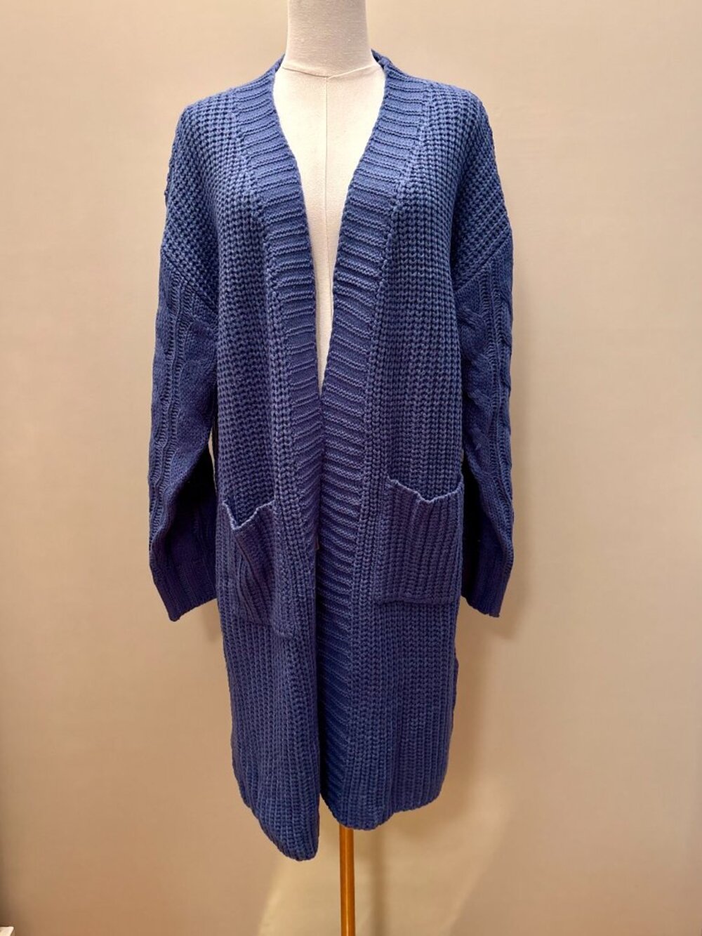 Muse By Magnolia Blue Chunky Duster Cardigan